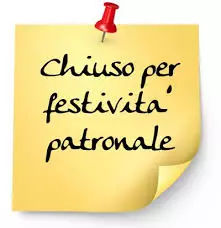 Chiusura uffici per festa patronale