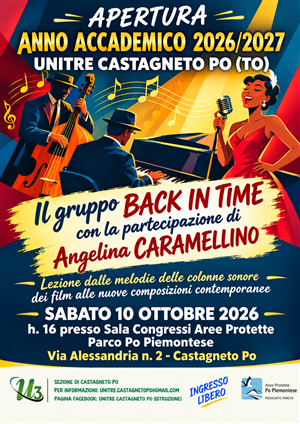 Ripartono le lezioni UNITRE della sezione di Castagneto Po