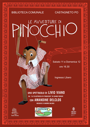 Le avventure di Pinocchio_ Uno spettacolo di Livio VIANO "La filastrocca di Pinocchio" di Gianni Rodari con Amandine DELCLOS musiche di Sandro BALMAS