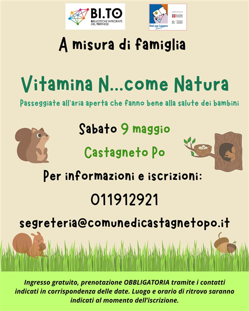 A misura di famiglia Vitamina N... come Natura